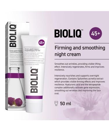 45+ Firming Night Cream - Intensive Regeneration & Wrinkle Smoothing with Hyaluronic Acid & Spilanthes Extract - Global Shipping - Buy Online on GoSupps.com