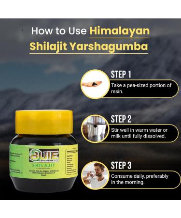 BUIE Shilajit Resin with Yarshagumba Himalayan Extract Sourced from Nepal Resin for Daily Wellness Rituals Contains Fulvic Acid and Trace Elements 60g - Buy Online on GoSupps.com