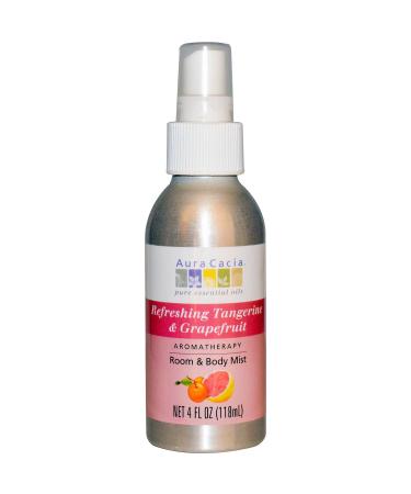 Aura Cacia Tangerine/Grapefruit Aromatherapy Mist 4 Oz. Bottle