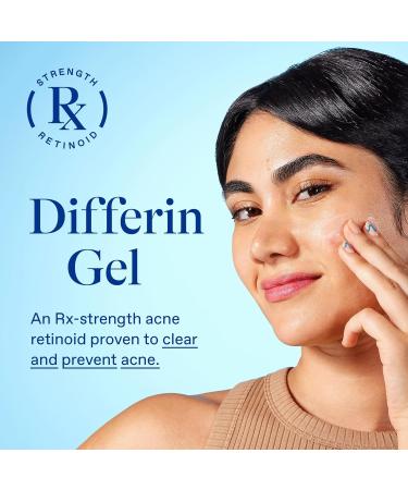 Acne Treatment Differin Gel 30 Day Supply - 0.1% Adapalene Retinoid for Sensitive Skin, 15g Pump - Buy Online on GoSupps.com