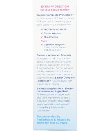 Balmex Diaper Rash Cream 4 oz (Pack of 5) - Gentle Protection for Baby's Skin - Buy Online on GoSupps.com