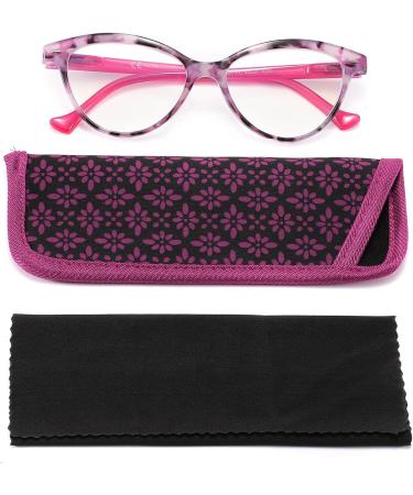 Lanlang 2-Pack Blue Light Filter Reading Glasses for Women - Anti-Eyestrain & Anti-UV - 0-4.0 Diopters L-L014 Gray Violet 2.5 Diopters - Buy Online on GoSupps.com