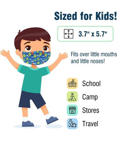 WECARE Disposable Kids Face Masks - 50 Print Masks, Individually Wrapped - Fun Pack for School & Travel - Buy Online on GoSupps.com