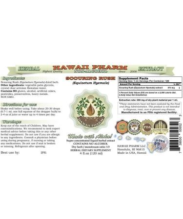 Equisetum Hyemale Glycerite Organic Dried Herb Extract 2 oz - Alcohol-Free Liquid Supplement - Buy Online on GoSupps.com