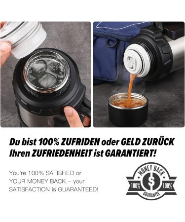 Housal 2200ml Leak-Proof Stainless Steel Thermos Bottle - BPA-Free Insulating Drinking Bottle for Coffee Tea Kids School & Sports - Perfect for On-the-Go - Buy Online on GoSupps.com