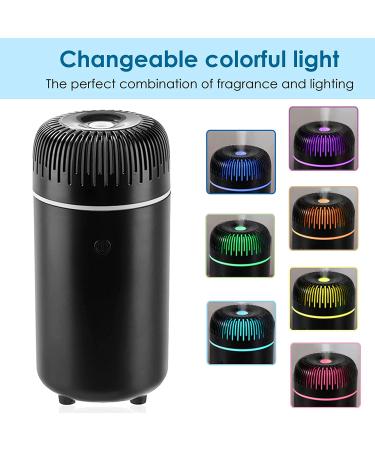 Portable Black Car Diffuser Humidifier | USB Aromatherapy Essential Oil Diffuser | Cool Mist for Home Office Bedroom - Buy Online on GoSupps.com