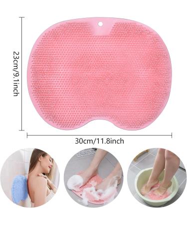 Leonshco Foot Brush & Back Scrubber - Non-Slip Shower Brush for Foot Cleaning & Massage - Boosts Circulation & Relieves Fatigue (Red) - Shop Internationally - Buy Online on GoSupps.com