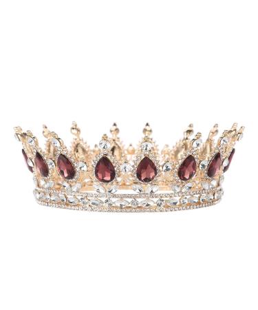 Wedding Crown / Tiara Round Rhinestones Bridal Jewelry Durable and Colorfast for Women and Girls