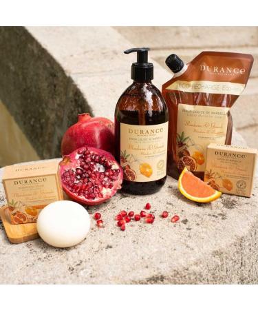 Durance Solid Marseille Soap With Organic Mandarin Essential Oil 100g Enriched With Olive Oil & Red Rice Extract Paraben-Free Solid Soap For All Skin Types - Buy Online on GoSupps.com
