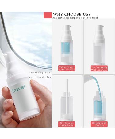 Mild East 3pcs 20ml Sterile Airless Pump Bottles - Travel-Friendly Matte Lotion Bottles - Buy Online on GoSupps.com