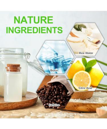 Rice Water Hair Mask for Dry Damaged Hair - Repair & Growth Treatment for All Hair Types | Essential Oils & Biotin Deep Conditioning - Buy Online on GoSupps.com