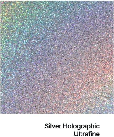 Hemway Silver Holographic Ultrafine Craft Glitter Shaker 130g - Arts, Crafts, Resin, Tumblers, Nails, Painting, Festival Decoration - Body & Cosmetic Grade - Buy Online on GoSupps.com