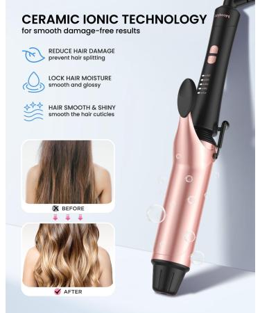 1.5 Inch Large Barrel Curling Iron for Long Hair | Ceramic Big Curls | Adjustable Temp Control | Dual Voltage | Automatic Shut-off - Buy Online on GoSupps.com