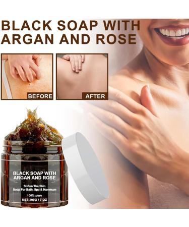 Zawina Black Soap Zawina Moroccan Black Soap African Black Soap Bar Zawina Morocco Body Scrub Zawina Morocco Black Soap Deep Cleaning For Whole Body (1PC) - Buy Online on GoSupps.com