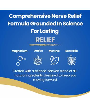 Seagenix Nerve Relief Muscle Foam - Nerve Spray Magnesium - Arnica - Boswellia - Menthol Formula - Nerve and Muscle Relief Fast-Acting with Magnesium Sulfate - 150 ml - 1 Count - Buy Online on GoSupps.com