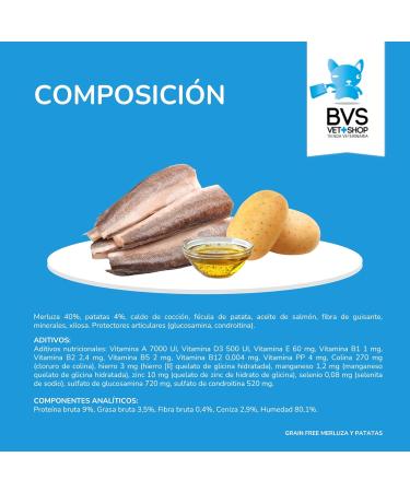 Barakaldo Vet Shop Grain Free Wet Dog Food Hake & Potatoes | 1 unit x 400 g - Buy Online on GoSupps.com