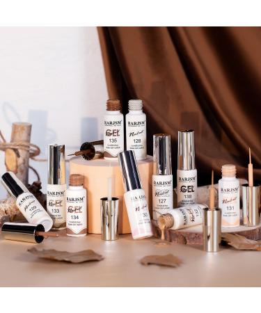RARJSM Nude Liner Gel Nail Polish Set - 12 Colors 5ml with Thin Sharp Brush for Nail Art, Swirl Nails, and Striping - Soak Off, Curing Required - 12pcs Nude Color Set - Buy Online on GoSupps.com
