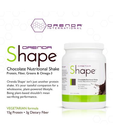Orenda Shape® Chocolate Protein Shake | Plant-Powered Pea & Brown Rice Blend | Green Superfoods & Fiber | Ready-to-Serve | 21.4oz - Buy Online on GoSupps.com