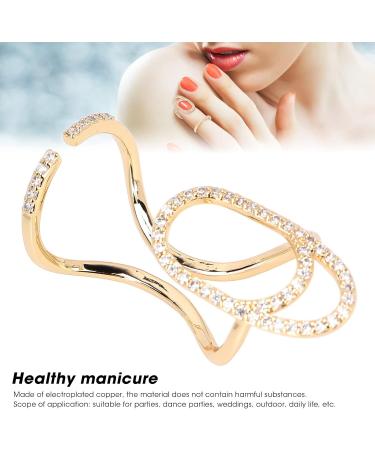 Fingernail Ring ANGGREK Fingernail Rings Nail Ring Safe Healthy Adjustable Fashionable Fingernail Jewelry Decorations For Parties Weddings(3048g) - Buy Online on GoSupps.com