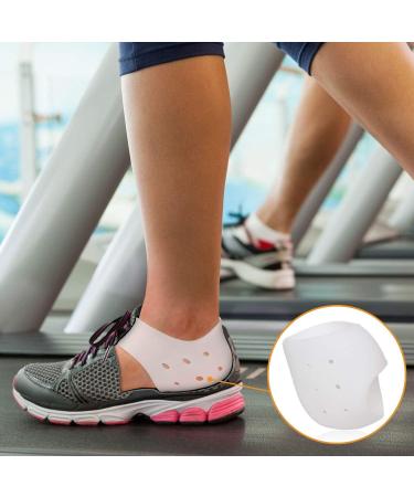 2 Pairs Gel Heel Socks - Silicone Heel Pads for Plantar Fasciitis & Pain Relief Comfort for Crack Heels & Painful Feet - Buy Online on GoSupps.com