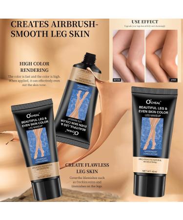 Base de Maquillage Jambe et Corps Fond de Teint Anti-Cernes pour Jambe et Corps Couverture de Tatouage et Couvre les Varices - Buy Online on GoSupps.com