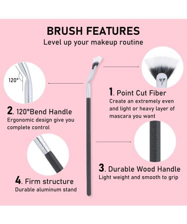 4PCS Mascara Fan Brush Set - Enhance Lower Lashes & Natural Lifted Effects | Smooth Apply No Clumping | Best Synthetic Fibre Lash Wand - Buy Online on GoSupps.com