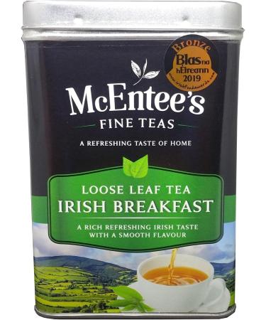  McEntee's Tea McEntee's Irish Breakfast Tea 500g x 2 tins award-winning and blended in Ireland. Strong and citrusy. A traditional Irish blend of Ceylon and Assam loose leaf teas. - Buy Online on GoSupps.com