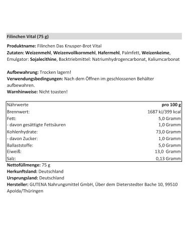 Pack of 5 Filinchen Crunchy Bread | Low Sugar Lactose-Free Low Sodium Snacks - Perfect for Health-Conscious Shoppers - Buy Online on GoSupps.com