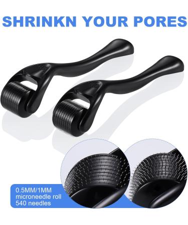Zephyrcraft 2-Piece Dermaroller Set | 540 Needles for Face Body & Beard Growth | Microneedling Roller for Men & Women | Hair Care & Skin Rejuvenation - Buy Online on GoSupps.com