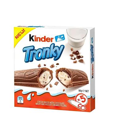 Tronky Kids 90g Crispy Waffle Rolls with Creamy Hazelnut Filling Perfect for Sweet Pleasure + GETZH ThankYou Sticker