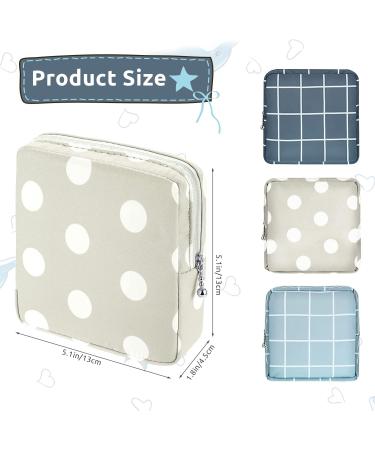 3PCS Period Bag and Menstrual Pad Storage Pouch Set - Portable & Reusable Sanitary Napkin Bags for Women and Teen Girls - Buy Online on GoSupps.com