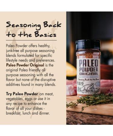 Paleo Powder Original All Purpose Seasoning 6oz - Certified Keto, Paleo, Whole 30, Gluten Free Seasoning - Ideal for Paleo Diets! - Buy Online on GoSupps.com
