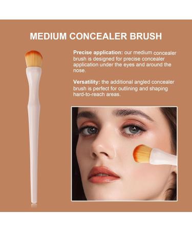 Foundation Concealer Brush Set - Double-Ended Blending Makeup Brush for Liquid/Powder - Pink Face Makeup Brushes - Buy Online on GoSupps.com