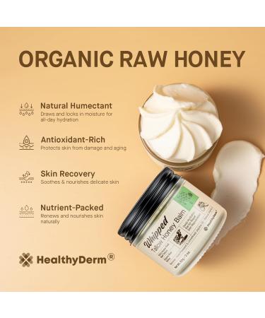 Beef Tallow Honey Balm for Skin: 100% Grass Fed Whipped Organic Moisturizer with Organic Raw Honey Jojoba Oil Vitamin E Natural Face and Body Care for Mature Dry or Sensitive Skin 2oz 2 Ounce (Pack of 1) - Buy Online on GoSupps.com