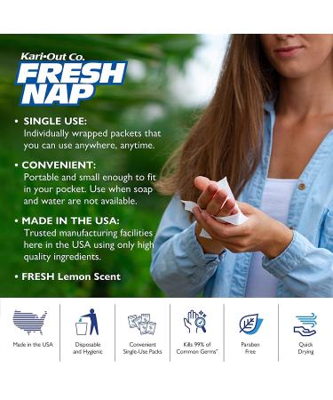 Fresh Nap Moist Towelette 100 Ct. - Refreshing and Convenient Cleansing Wipes - Buy Online on GoSupps.com