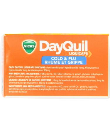 Vicks DayQuil Cold & Flu Multi-Symptom Relief Liquid Capsules + Vicks NyQuil Cold & Flu Multi-Symptom Relief Liquid Capsules Total 48 Count - Buy Online on GoSupps.com