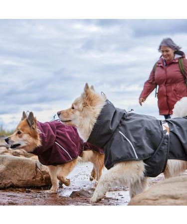 Mudventure ECO Rain Jacket for Dogs - Waterproof Dog Coat in Eggplant (Size 45) | International Shipping - Buy Online on GoSupps.com