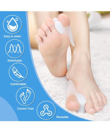 Pack of 6 Reusable Bunion Cushion Protectors - Gel Shields & Toe Spacers for Foot Pain Relief | Comfortable Bunion Pads for Yoga & Daily Use - Buy Online on GoSupps.com