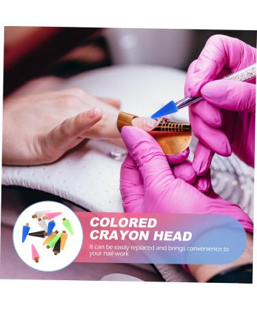 Beavorty 24pcs Nail Art Tool Replacement Wax Tips for Dotting Pen Multi-Color Easy to Install Nail Rhinestones Picker for Decoration - Buy Online on GoSupps.com