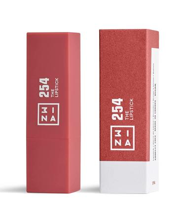 3INA Vegan & Cruelty-Free Lipstick 254 - Dark Pink Nude | 5h Lasting Matte Finish with Vanilla Scent - Buy Online on GoSupps.com