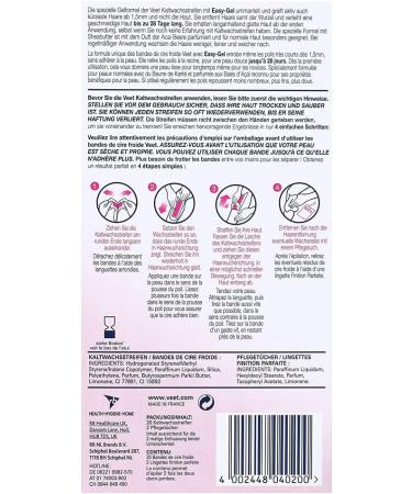 Veet Hair Minimizer Cold Wax Strips for Normal Skin - 20 pcs | Smooth Skin & Long-Lasting Hair Removal | Shop Internationally - Buy Online on GoSupps.com