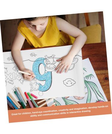 COHEALI 1 Roll Roll Drawing Paper Kids Paint Paper Diy Painting Paper Tracing Paper for Kids Stickers Puzzle As Shown 300X30CM - Buy Online on GoSupps.com
