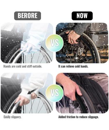 24in Silicone Wheelchair Push Rim Covers 1 Pair on-Slip Wear-Resistant Hand Push Cover Easy Installation/Easy Cleaning for Reduce Hand Wrist Forearm Sprains Purple - Buy Online on GoSupps.com