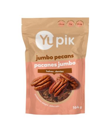 Yupik Jumbo Pecan Halves 164 g Gluten-Free Kosher Raw Nuts Shelled Unsalted Unroasted Healthy Snacks Source of Fiber & Copper