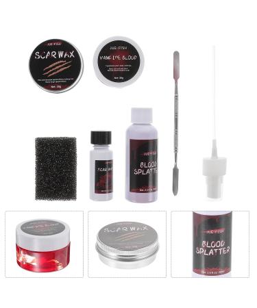 Lurrose 4 PCS Scar Wax Kit special effects makeup kit modeling scar wax halloween makeup blood gel Bloody Gel: Makeup 5.4X2X2CMx4pcs Assorted Colorx4pcs - Buy Online on GoSupps.com