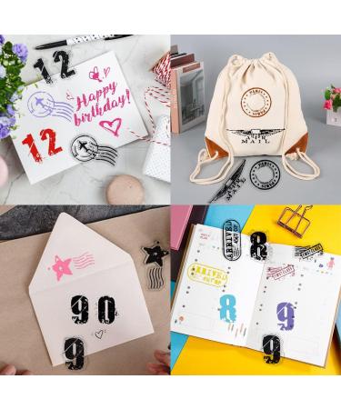 Modixun 4 Themes Retro Rubber Clear Stamps - 34Pcs Transparent Silicone Seal for DIY Scrapbooking and Card Making | Style A - Buy Online on GoSupps.com