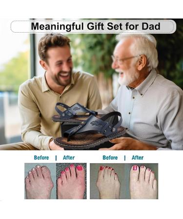 Wygwlg Casual Foot Correction Flip Flops for Men - Summer Non-Slip Bunion Sandals | Perfect Dad Gifts for Father's Day Birthdays & Christmas | Travel & Outdoor 10.5 Blue - Buy Online on GoSupps.com