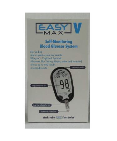 EasyMax Self-Monitoring Blood Glucose System Meter Kit