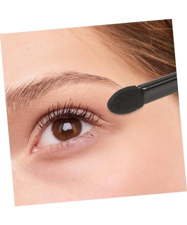 Baluue 100pcs Mini Eyeshadow Swab Foam Eyeshadow Makeup Wand Eyelash Applicator Plastic Black - Buy Online on GoSupps.com