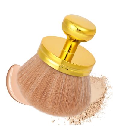 LOPHE Large selftanning brush wide head makeup brush for liquid foundation powder cream contouring blending for legsarms gold
